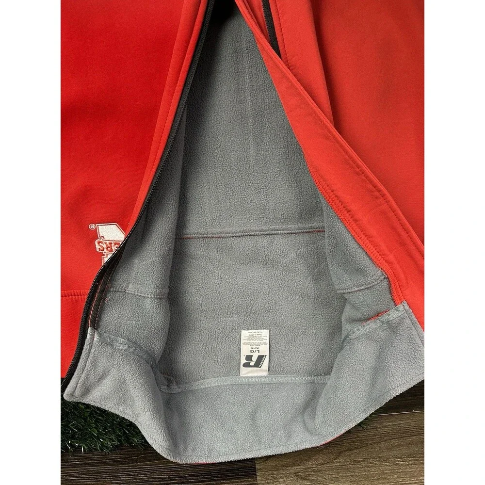 Nebraska Cornhuskers Jacket‎ Men Large Red Full Zip Adult